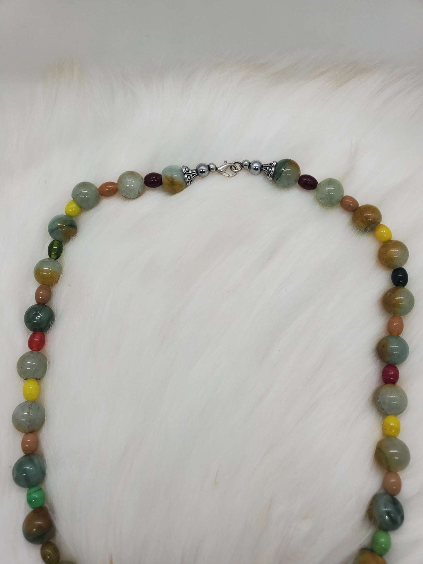 Handcrafted Multicolor Beaded Statement Necklace