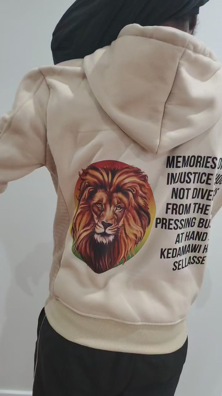 LION HEAD HOODIE RASTA STYLE